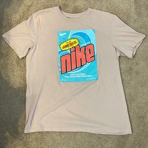 Pale Pink/Tan Nike Graphic T-Shirt
